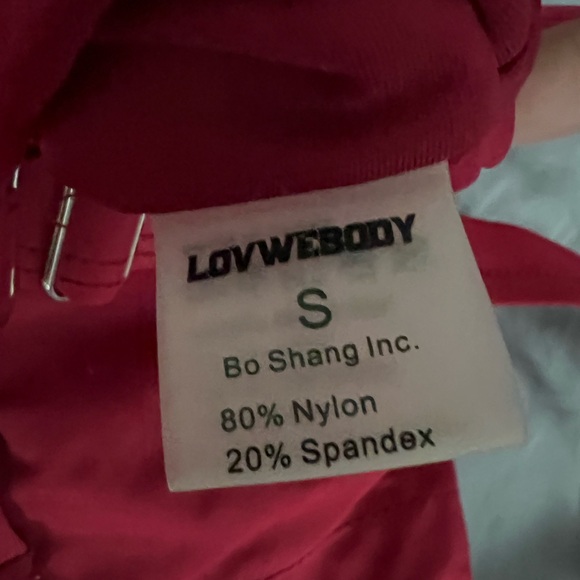 Red two piece bikini S Small - High waist bottoms, adjustable multi-way straps - Picture 3 of 3